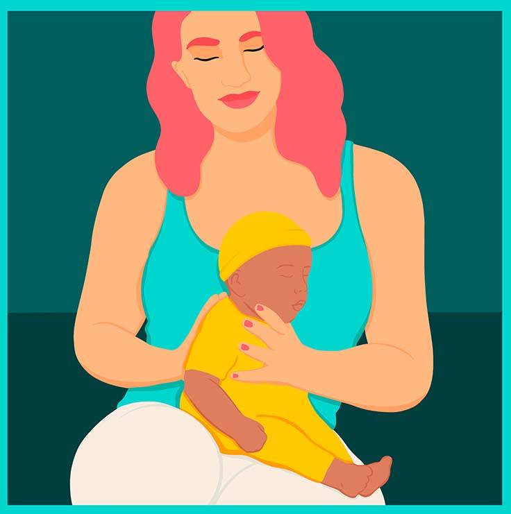 ძუძუთი კვება, ამოქარვება, ახალშობილი, 